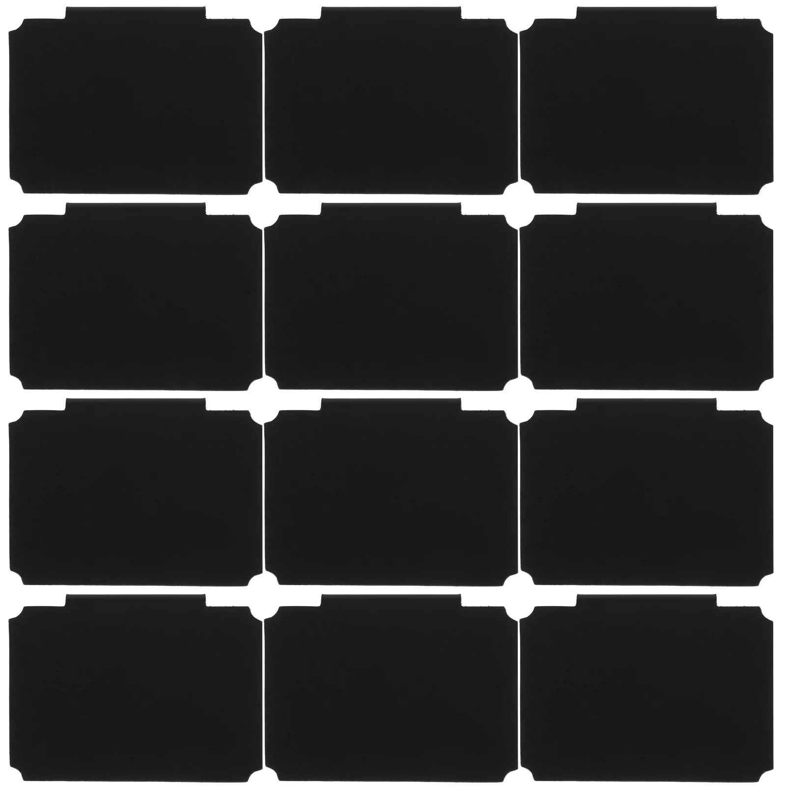 

12 Pcs Label Holder Message Board Basket Supermarket Display Stand Labels Holders Organizing Cube Clip-on Bin Pp Chalkboard