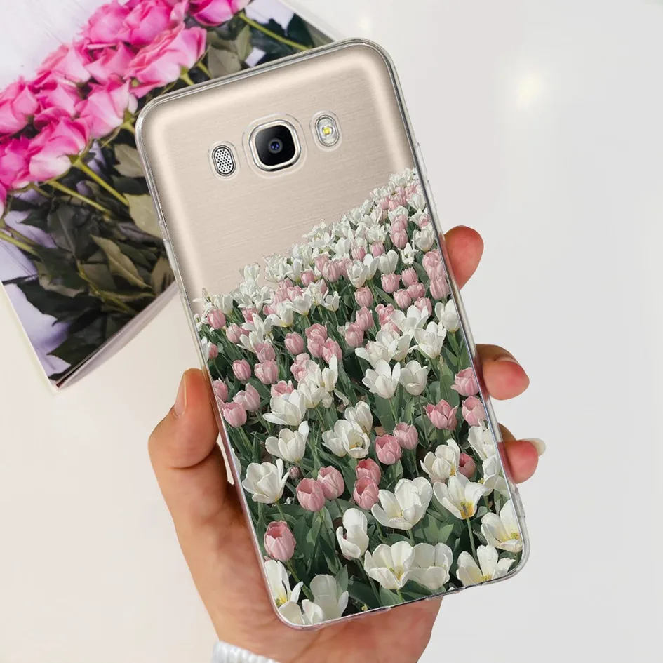 Floral Clear Silicone Soft Phone Case Cover