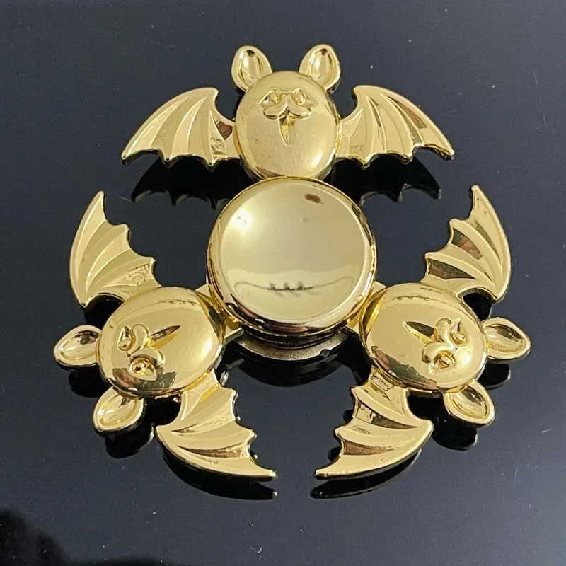 1Pc Gold Colour Series Decompression Fingertip Gyro Creativity Hand Spinner Alloy Metal Fidget Adult Kid Stress Relief Funny Toy 6