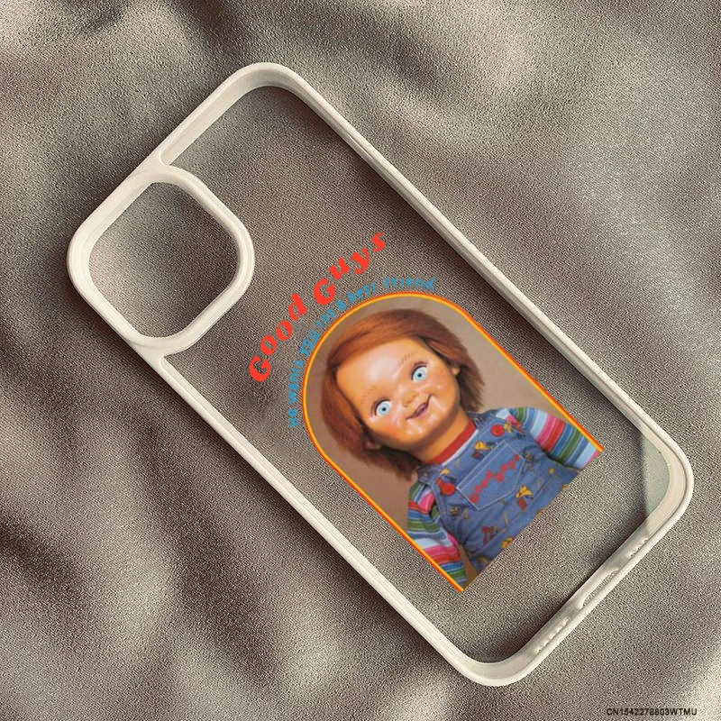 Chucky Good Guys Cartoon Movie Shockproof Clear Hard Phone Case Cover