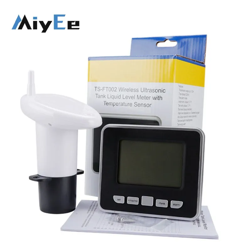 TS-FT002 1-15m Ultrasonic Liquid Level Gauge Water Pump Automatic Control Box IP65 Waterproof with 3.15-inch Screen