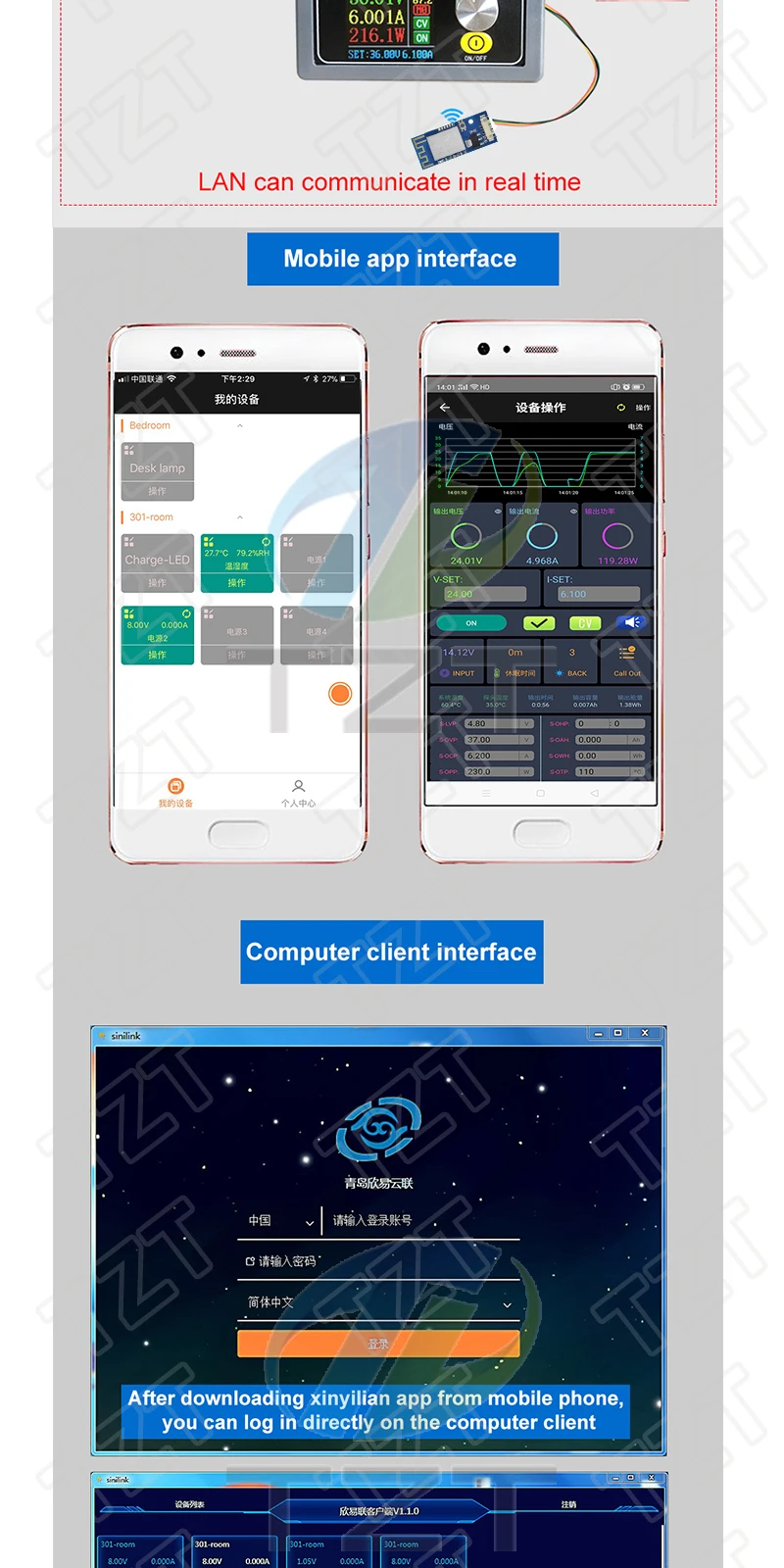 GREATZT ESP8285H16 WIFI-Modul Handy-APP Smart Home-Fernbedienung per Stromversorgungssystem zur Steuerung des Leistungsmoduls für DC-DC – Detail 3