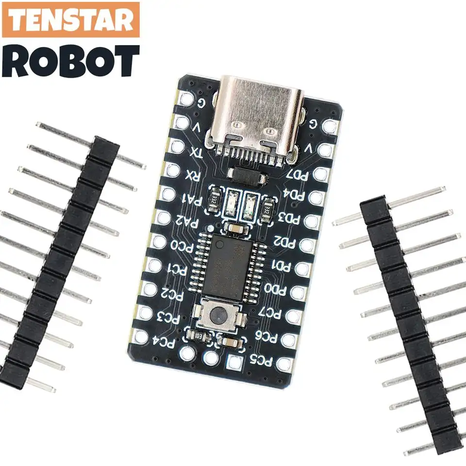 TSTARDEV 2pcs Black CH32V003 Development Board Minimum System Board Core Board RISC-V CH32V003F4P6 Microcontroller Module image 4