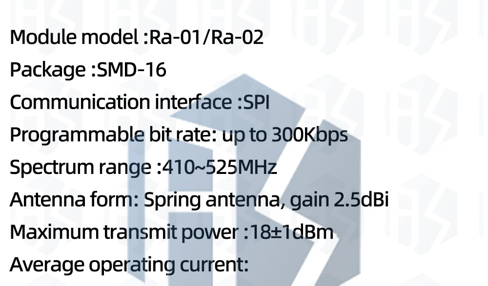 1~10PCS Ra-01SC RA-01 RA-02 LoRa SX1278 433Mhz Drahtloses Spread-Spectrum-Übertragungsmodul mit maximaler Reichweite von 10KM für Arduino – Detail 5