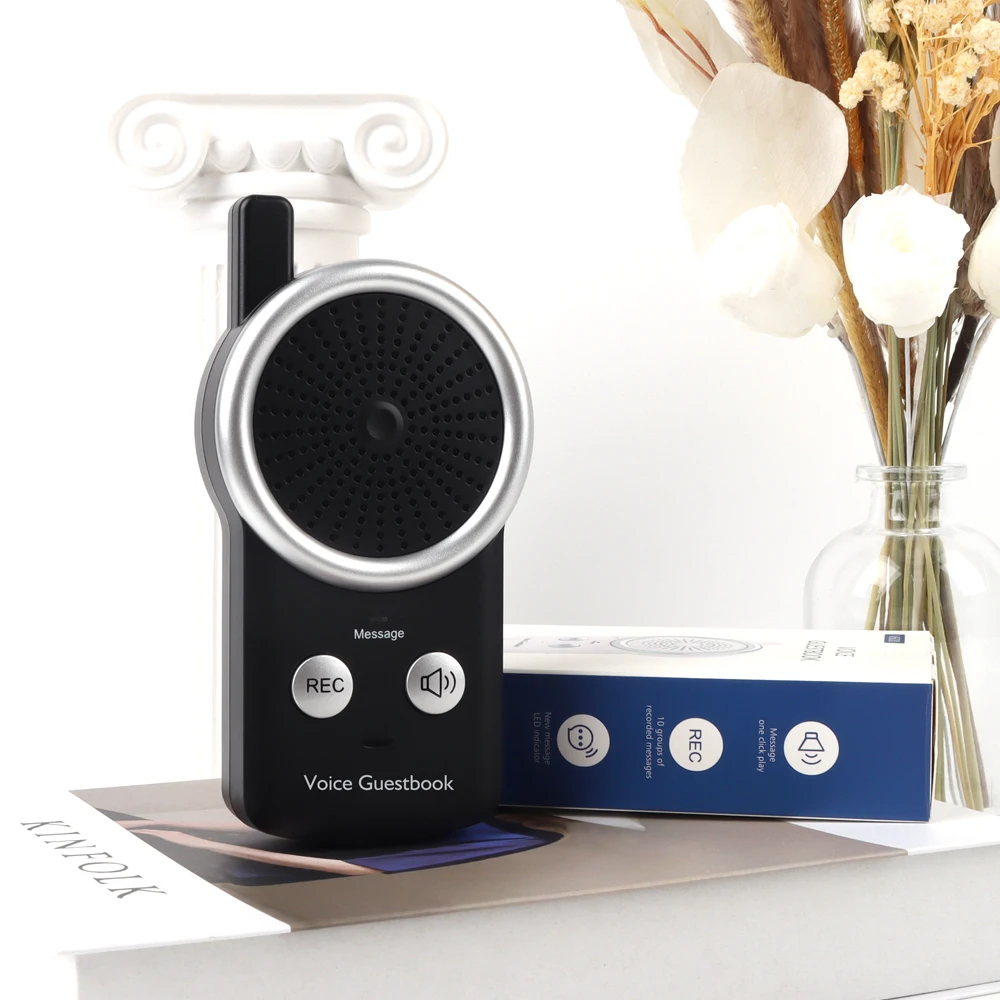Audio Guestbook Doorbell Ring Bell Machine Leave a message Recording doorbell