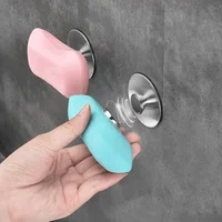 1PC Portable New Magnetic Soap Holder 2.2*0.6cm Stainless Steel Dispenser Kitchen Bathroom Wall Mounted 1