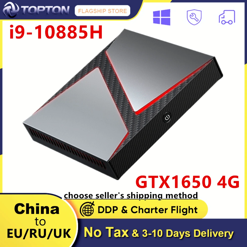 TOPTON Gaming Mini PC Intel i9 10885H i7 10750H i5 9300H GTX 1650 DDR4 NVMe  SSD Desktop Computer NUC Windows 11/10 4K HD DP WiFi|Mini PC| - AliExpress