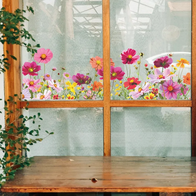 Colorful Flower Wall Stickers 4