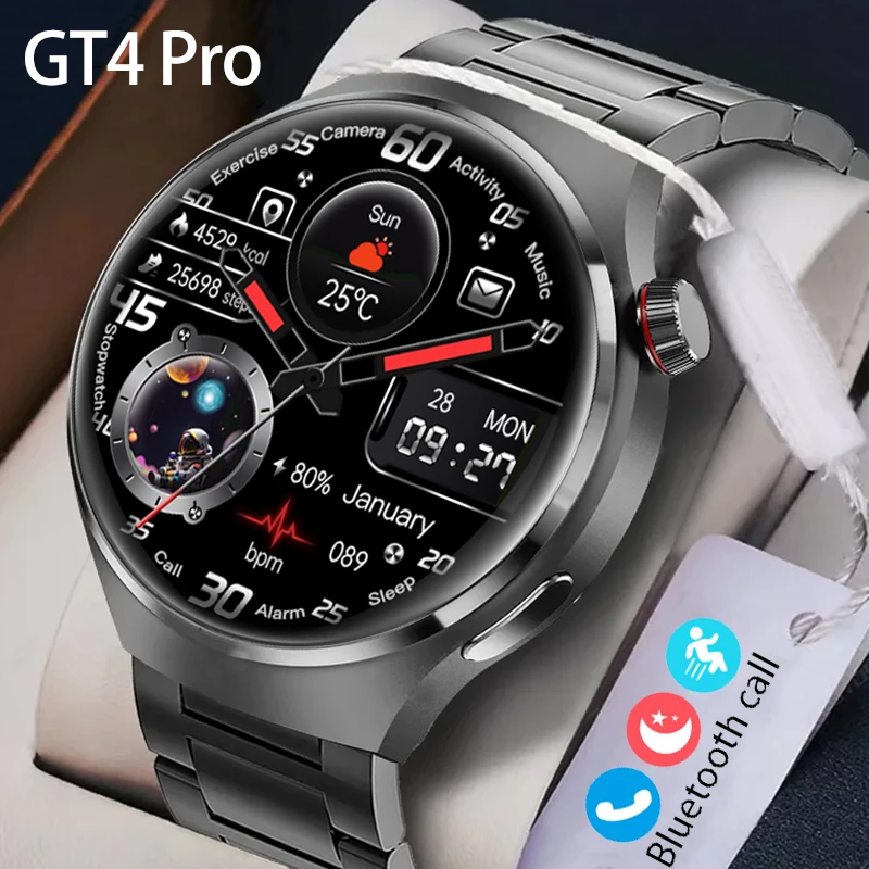 

2024 New for Huawei Watch GT4 Pro Men Smart Watch AMOLED Customized Dial Sports Fitness Tracker Bluetooth Call Sports Smartwatch