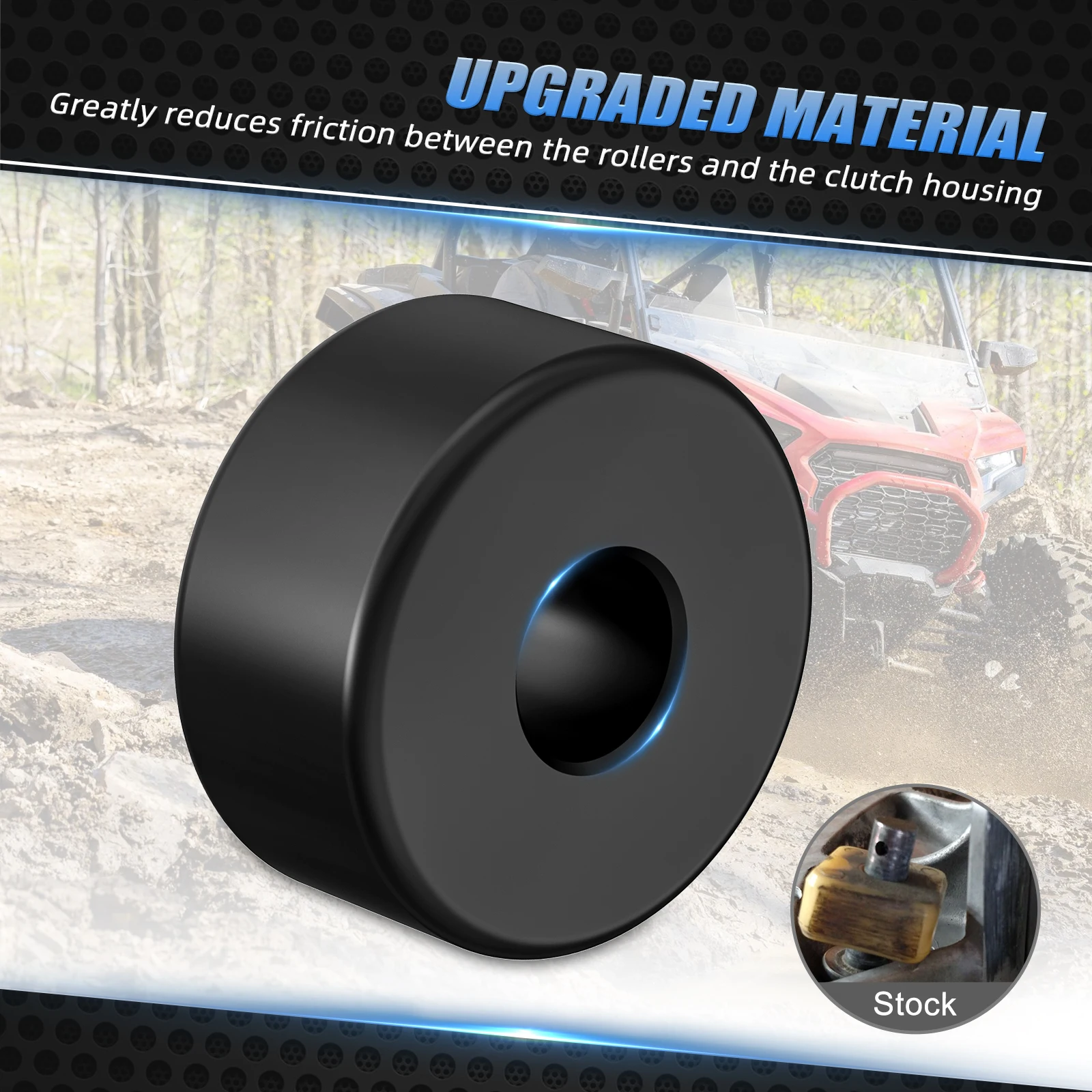 2 Stück für Polaris RZR XP 1000 Angetriebene Kupplungsrollen-Set RZR 900 2016-2023 500 ° F 260 ℃ Hitzebeständiges Sekundärkupplungsrollen-Set – Detail 6