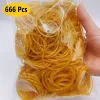 High elastic yellow rubber band - set of 100/300/666 pieces, with a diameter of 38 millimeters, durable natural rubber, suitable 4