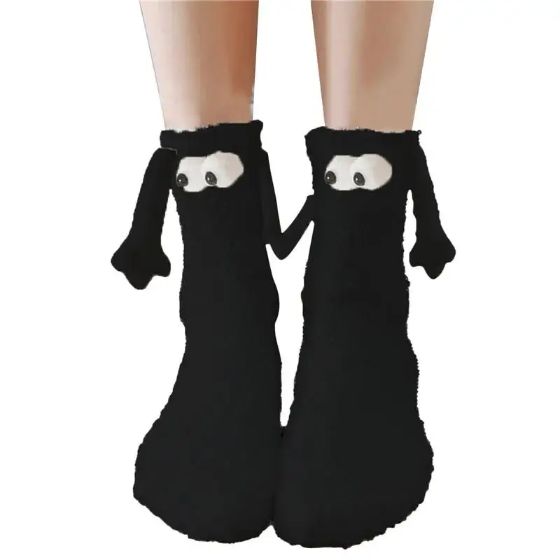 

Fashion Funny Creative Magnetic Attraction Hands Couples Socks 1 Pair Club Celebrity Couple Socks Ins