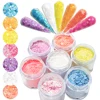 10g/jar Glitter Acrylic Powder For Nails Extension Flower Petal Flake Nail Acrylic Pigment Dipping Carving Building Crystal Dust 1