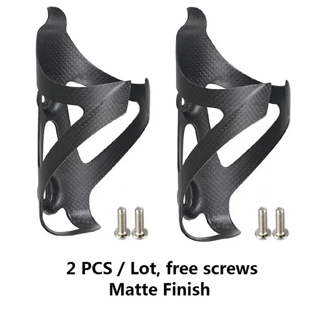 2 PCS Hot Sale Full Carbon Fibre Road Bike Water Bottle Cage Bottle Holder Bicycle Accessories Ultra Light Cycle Equipment 5