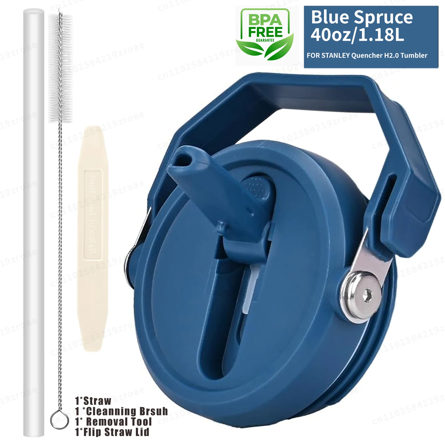 Leakproof Flip Straw With Brush & Removal Tool.
