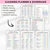 ADHD Cleaning Planner Bundle – Includes Home Cleaning Schedule, Weekly, Monthly, Year-Round Cleanliness Tips, Family Chore Chart