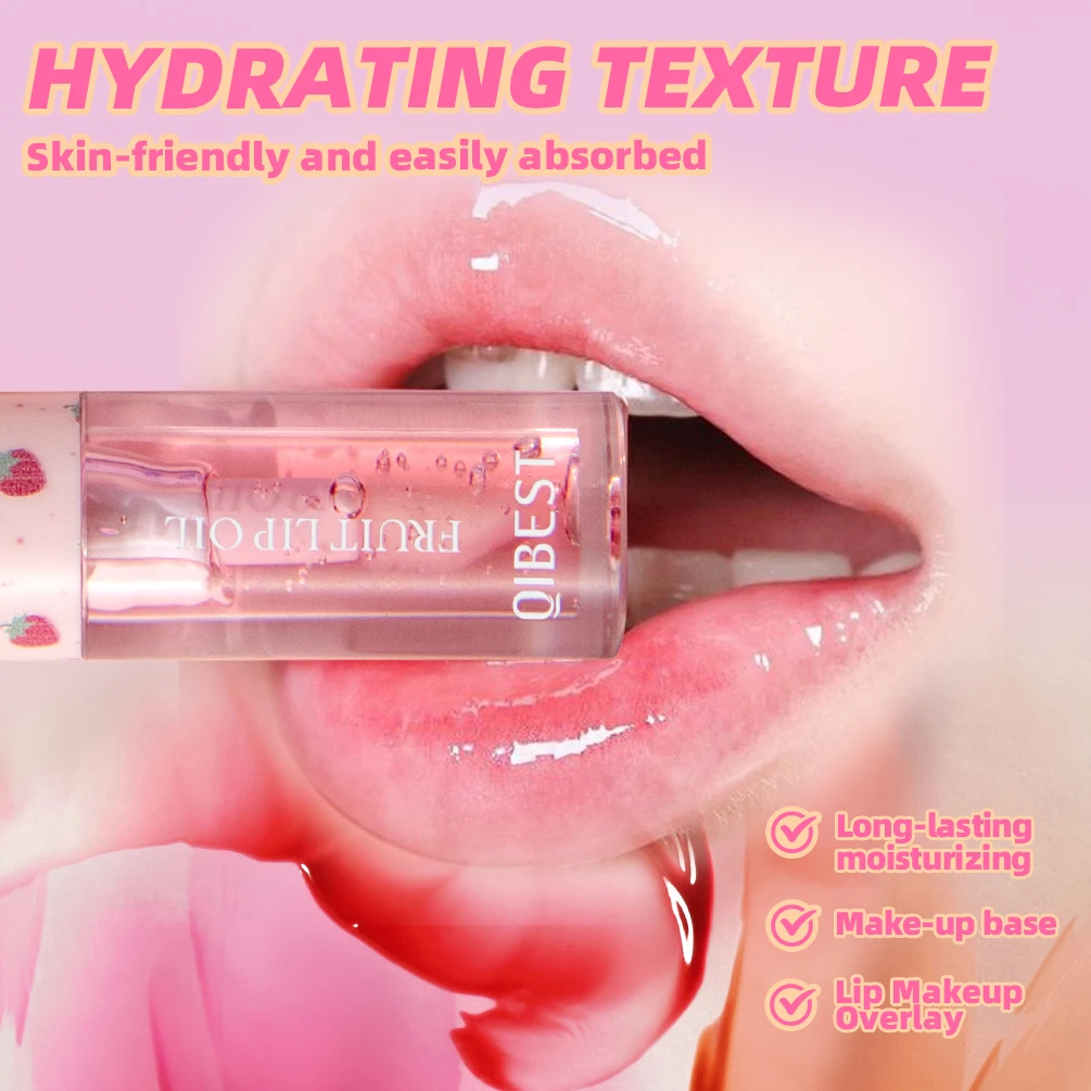QIBEST Lip Oil Balm Set Glossy Lip Gloss Moisturizing Makeup Tinted Plumping Mirror Glaze Glow Oil Cosmetic Kit