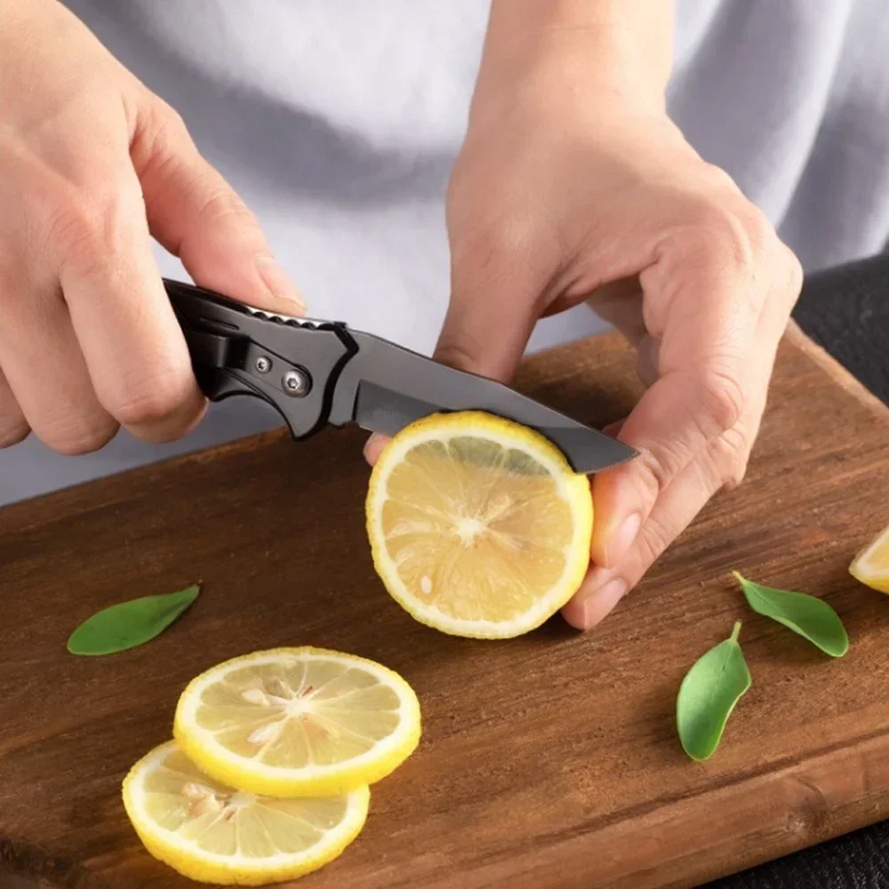 Folding Knife Practical EDC Sharp Stainless Steel Folding Knife Outdoor Camping Tactical Hunting Knife Pocket Blade Sharp and Durable