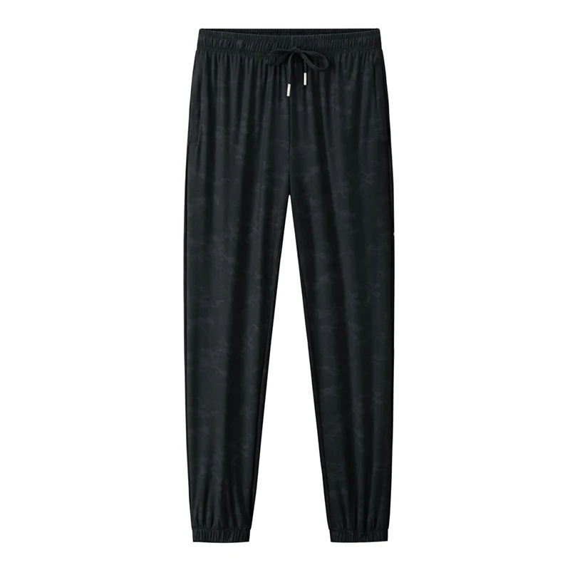 Spring Autumn Women's Elastic High Waisted Solid Pockets with Drawstring and Pleated Harlan Lantern Sports Trousers Pants