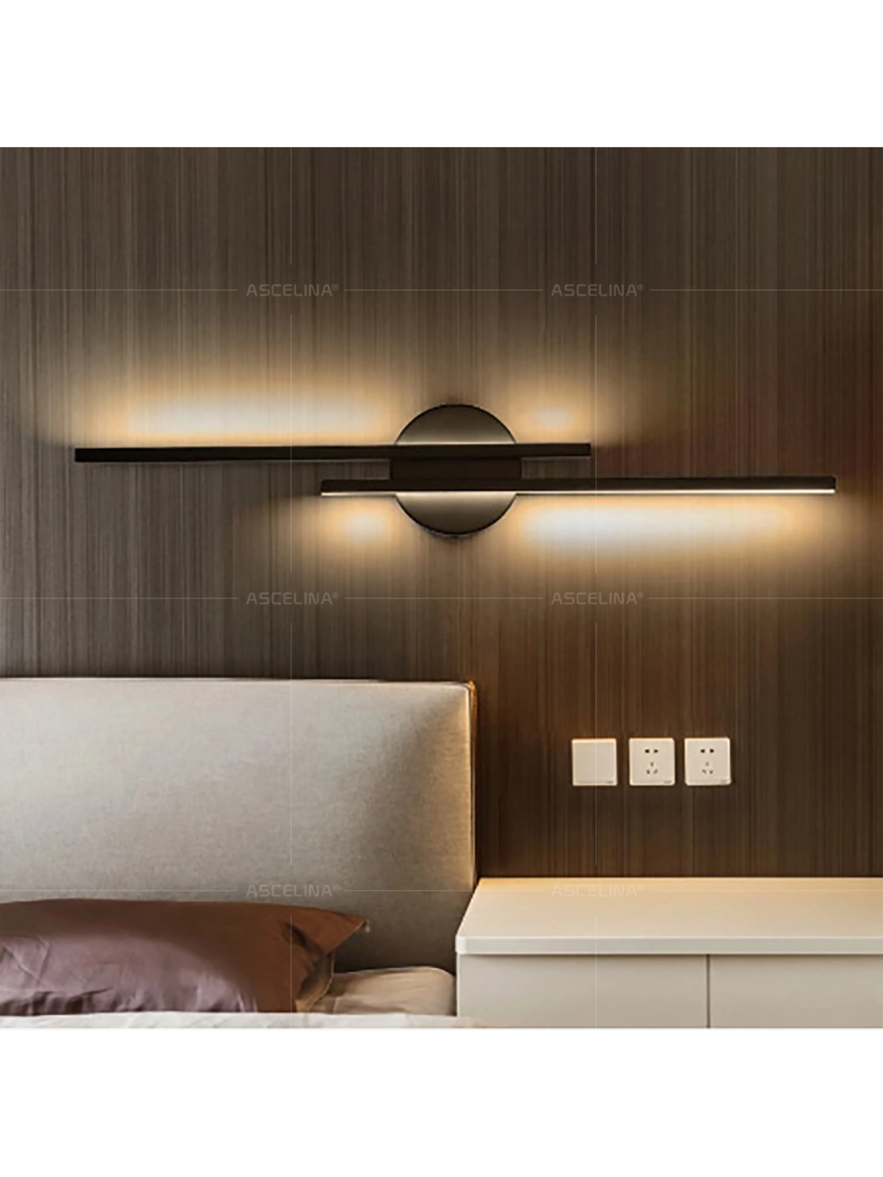 Description Picture 6 of itemModern LED Wall Lights Minimalist Up Down Glowing Wall Lights For Bedroom Bedside Living Room Bathroom Illumination Decore Light