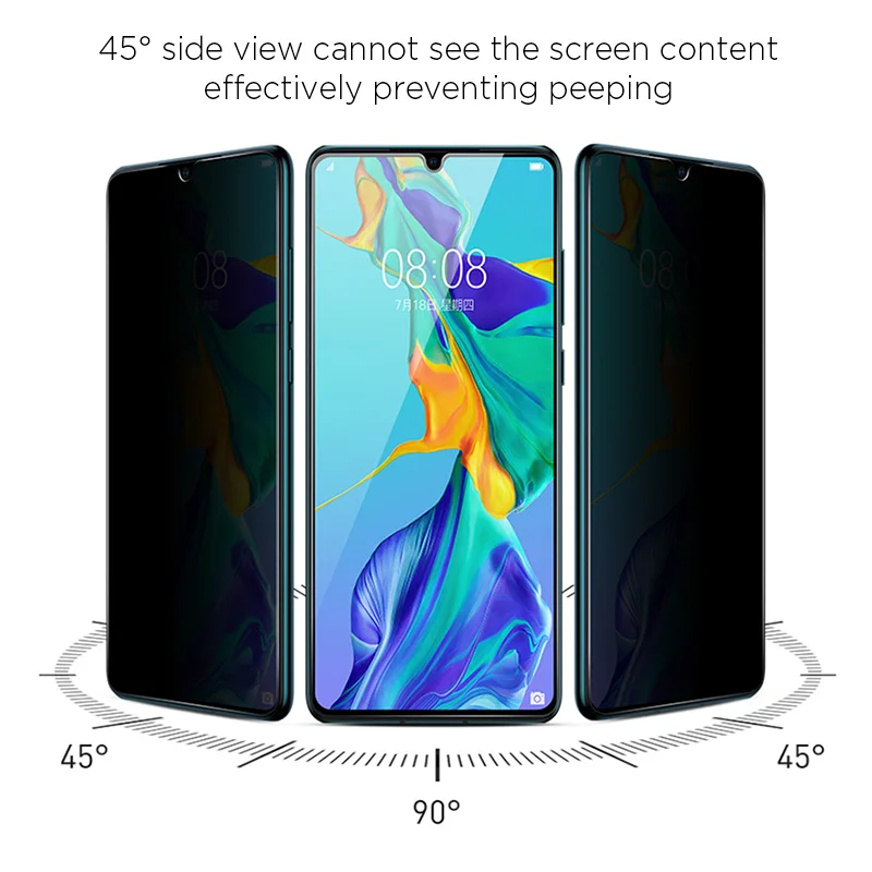Premium Privacy 9D Anti-Spy Tempered Glass Screen Protector
