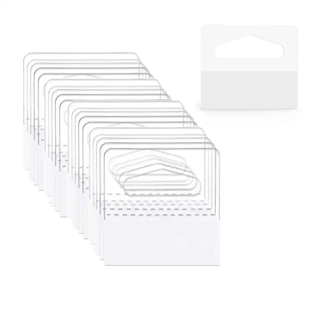100pcs Hang Tabs Round Hole Hang Tags Reinforcement Self-Adhesive Heavy Duty Display Tags For Hanging Retail Displays