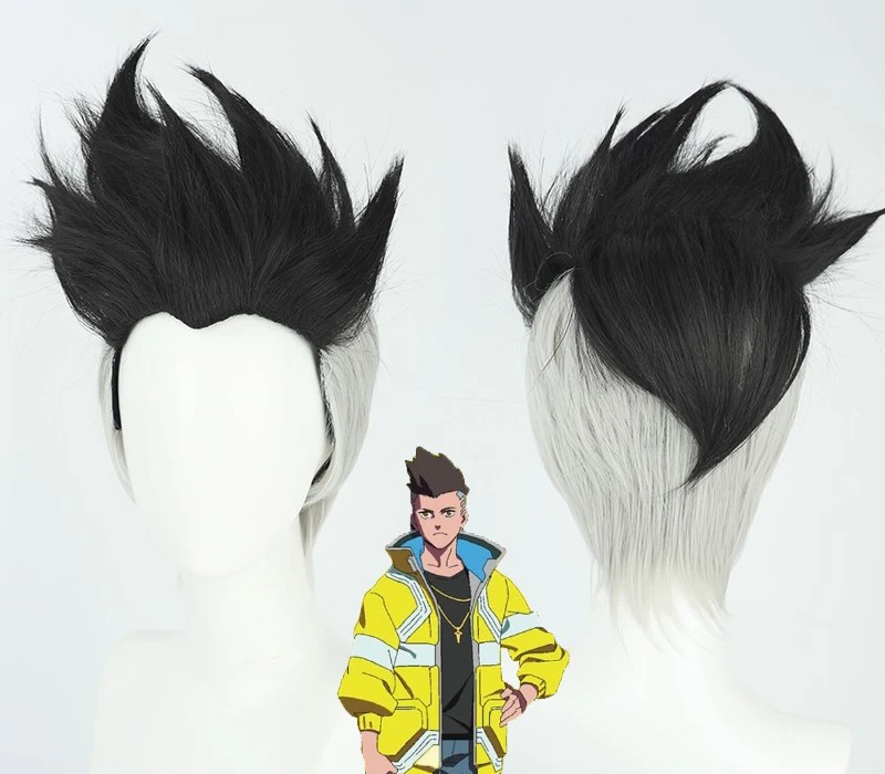 Cyberpunk: Edgerunners David Martinez | Short Hair Wig - Heat Resistant Synthetic Fiber Cosplay Wig 14 Cyberpunk Edgerunners David Martinez Short Hair Wig