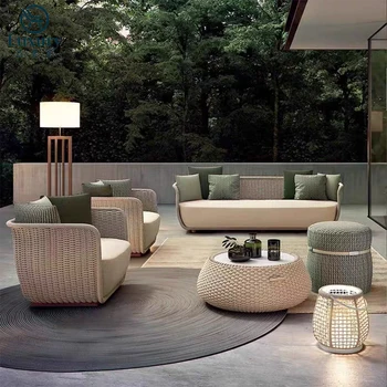 Luxury Outdoor Rattan Sofa Set 1