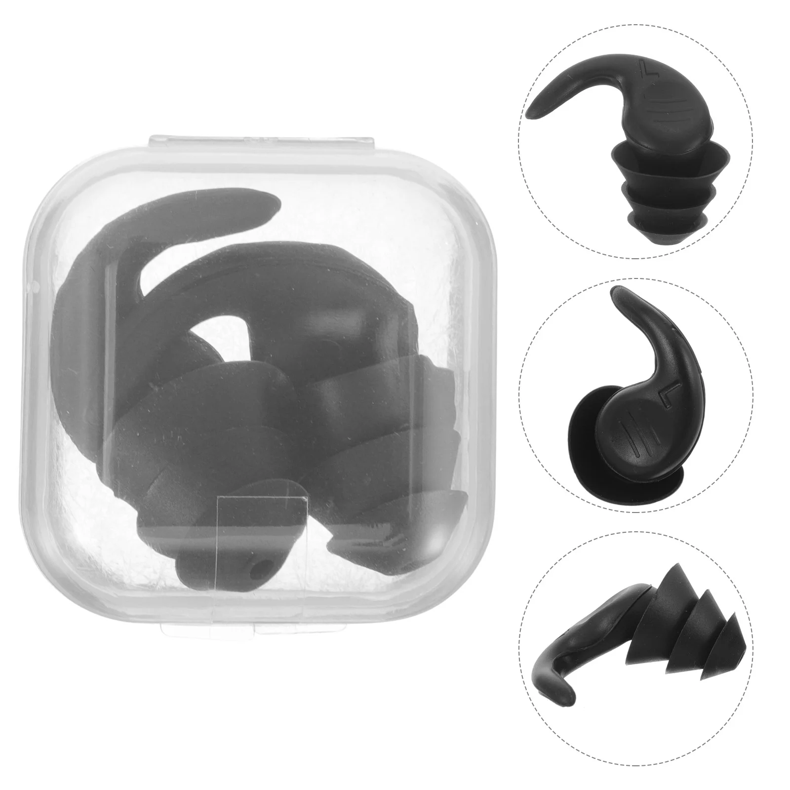 

1 Pair Concerts Ear Plugs Silicone Ear Plugs Noise Reduction Ear Plugs Silicone Ear Plugs with Box