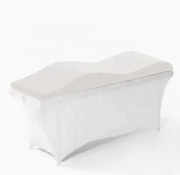 Wave shape beauty mattress curved lash bed mattress topper lifting leg beauty eyelash bed mattress 5