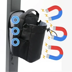 Magnetic Gym Bag with Large Capacity and Portable Phone & Water Bottle Pockets (3 magnet)