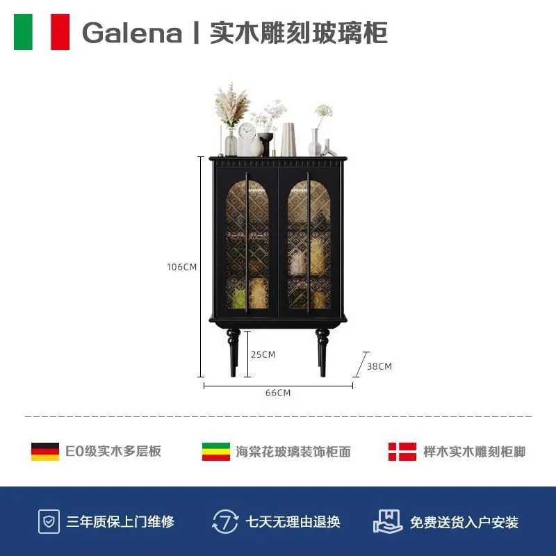 ארון תצוגה מזכוכית שחורה ארון ארגון שתייה יין ארון יוקרתי צעצועים למשרד ספאקי דו סלון עיצוב בית