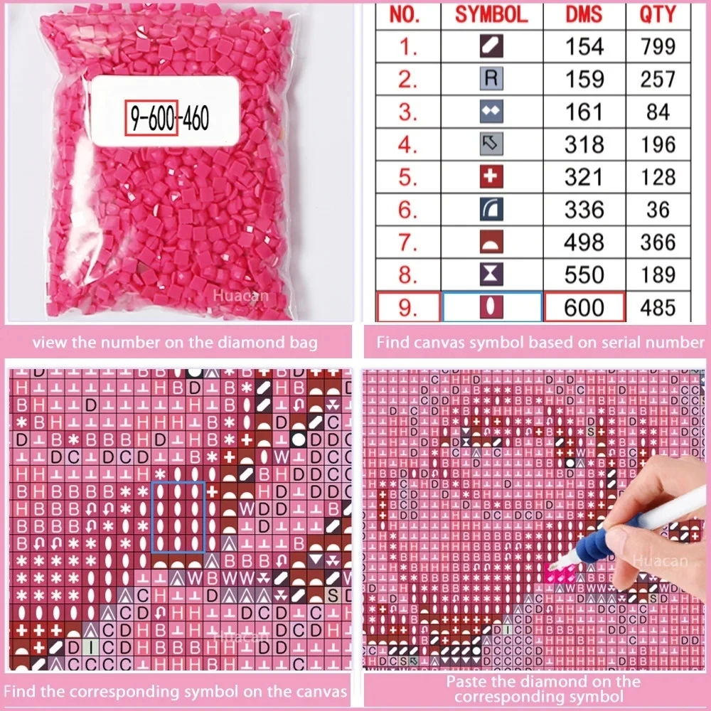 Huacan Full Drill Diamond Painting Bird Home Decoration Cross Stitch Embroidery Mosaic Animal Tree Diamond Art diamond painting diamond painting accessories diamond painting sealer diamond painting stickers diamond painting pen diamond painting accessory box diamond painting coasters