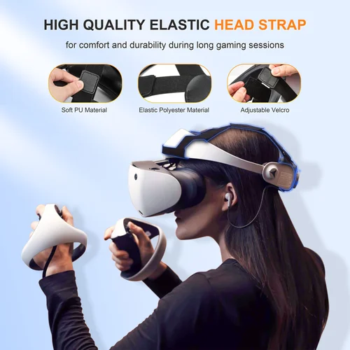 PS VR2 VR 안경용 헤드 스트랩, 감압 무게 감소, 조정 가능한 편안한 머리띠 브래킷, 고정 PSVR2 액세서리 3