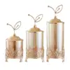 Glass Candy Jar Candy Storage Container Creative European Style Elegant Candy Jar for Living Room Office Holiday Desk Decor 2