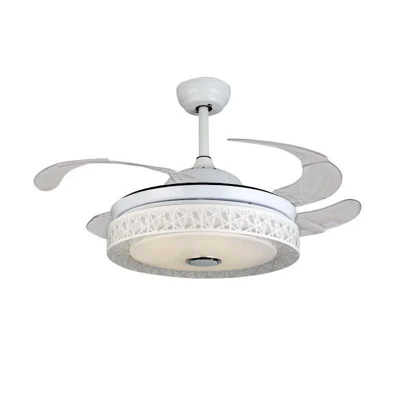 Frequency Conversion Fan Lamp Invisible Ceiling Fan Lights Dining Room Modern Minimalist Living Room Led Remote Control Bedroom
