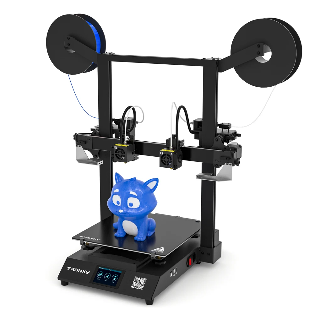 Tronxy GEMINI S dual color 2 color 2 Head Dual Extruder IDEX 3D Printer Independent Large FDM 3D Printing Machine|3D Printers| - AliExpress
