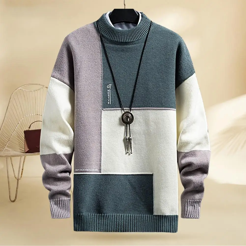 

Trendy Spring Sweater Loose Thermal Thick Streetwear Men Winter Sweater