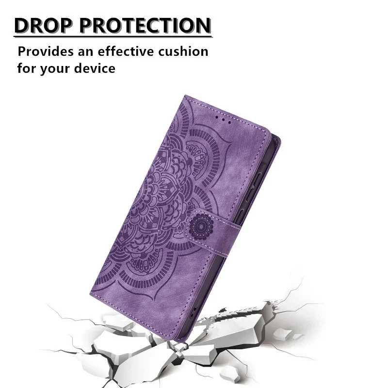Leather Flip Wallet Phone Cover