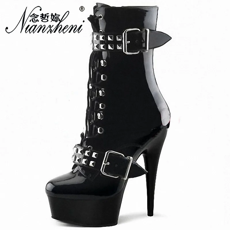 

Catwalk Black Belt Buckle 15cm Pole Dance Gladiator Women's Exotic Dancer Cross Dressing Sexy Fetish Queen Mature Fashion Gothic