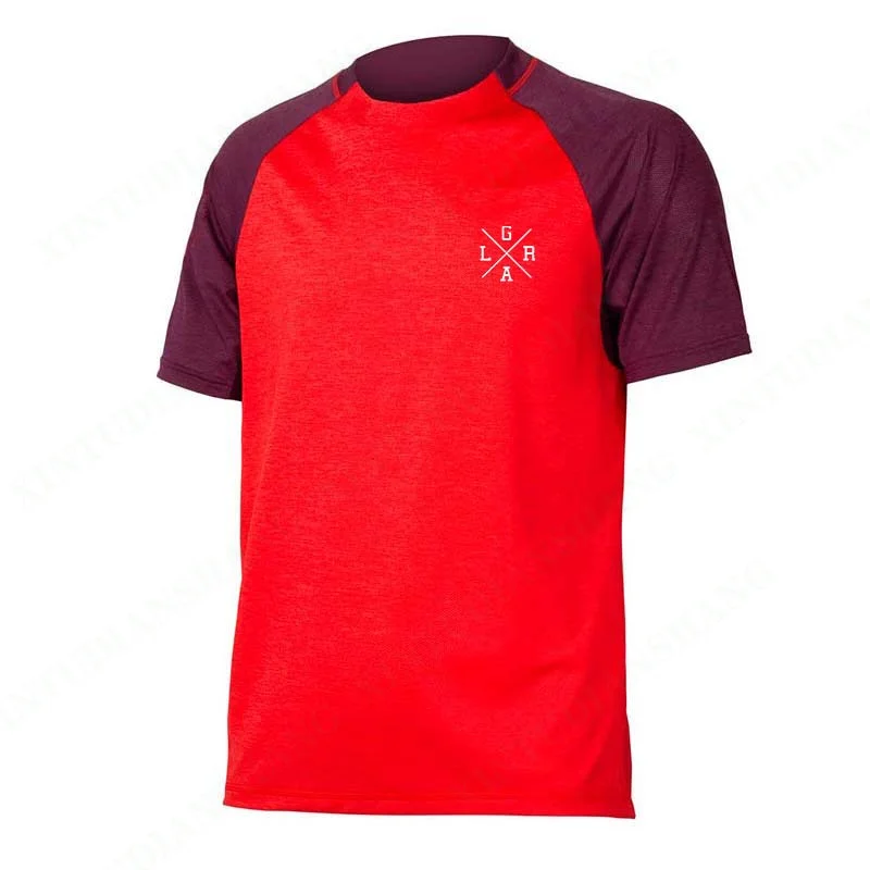 thumbnail image 1 of Camiseta holgada de manga corta para motocicleta, para hombre, para ciclismo de montaña, cross country, ciclismo de montaña, secado rápido, sudadera DH, 1 of 5