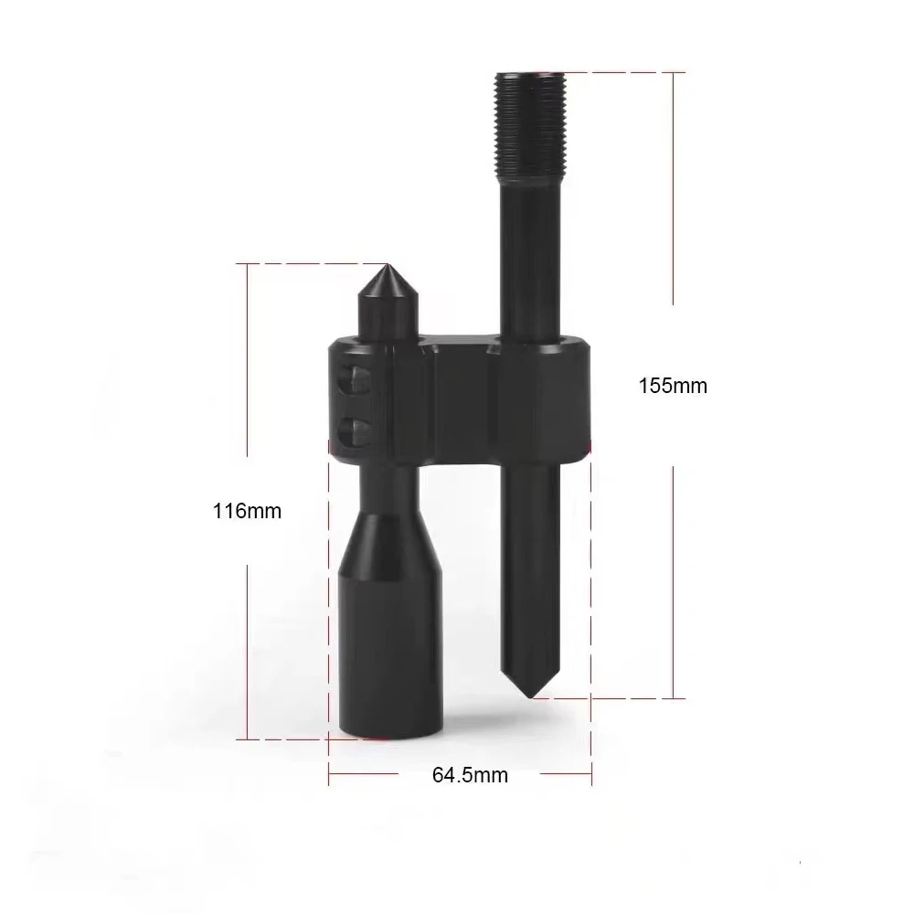 Racing H Type Shift Knob Extension Adjustable Extender Gear Shifter Aluminum With Three Adapters Black