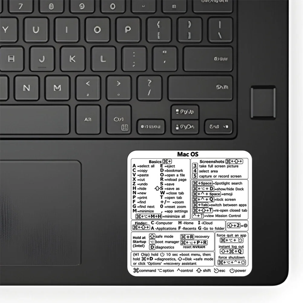 Word Excel Windows MAC OS 편지 그래픽 노트북 보호 스티커 용 1PC 키보드 단축키 스티커