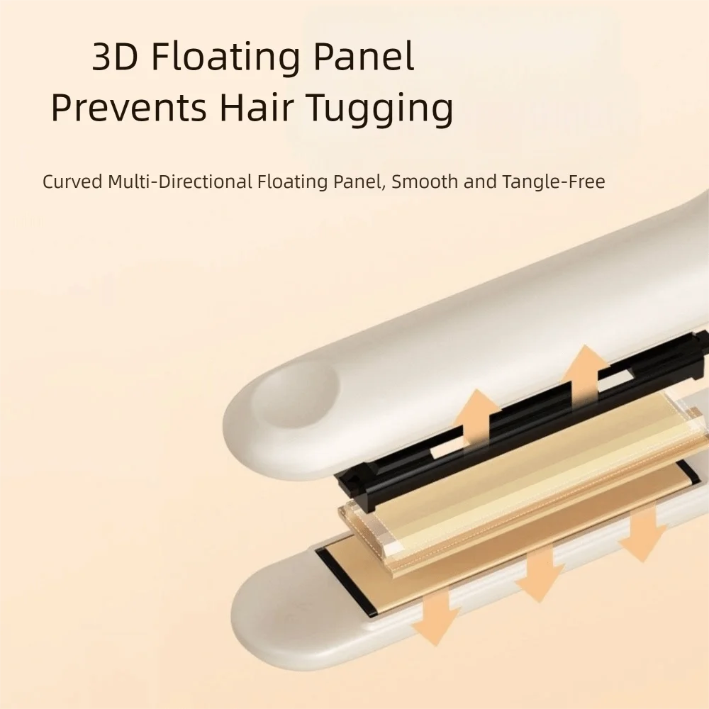 Ceramic Plates Negative Ion Straightener 12 Level Temperature Control Quick Heating Straightening Board Clamp Dual Use