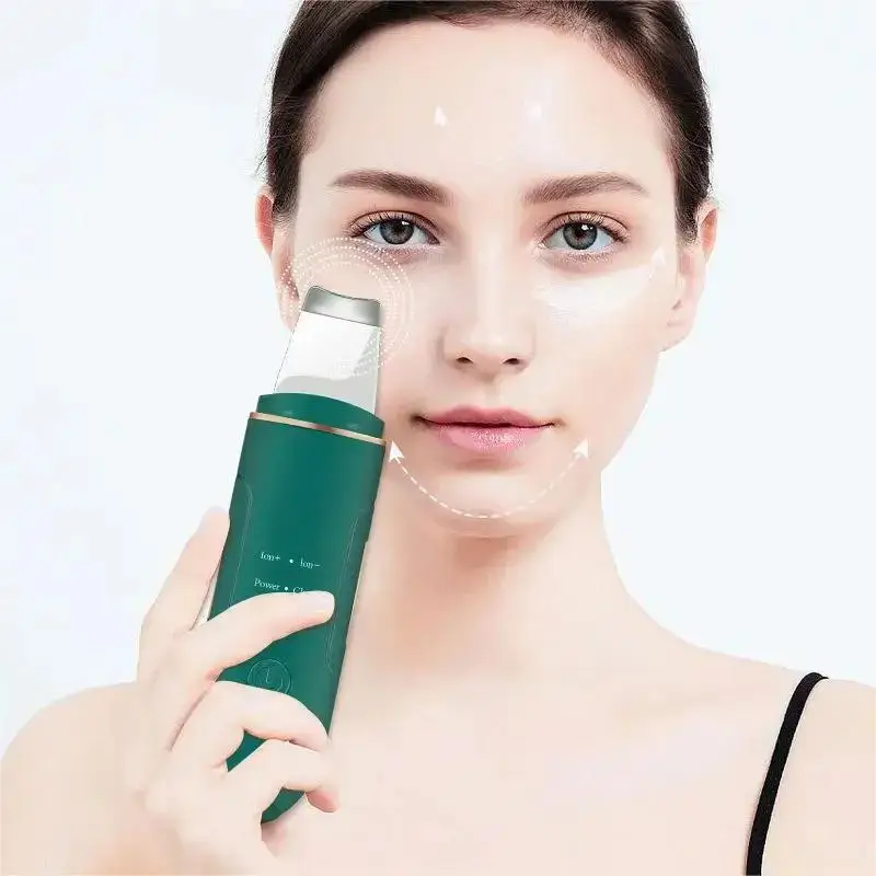 Ultrasonic Facial Cleanser-Rechargeable Ionic Pore Cleaner, Portable Skin Scrubber & Beauty Device for Home Spa Skincare