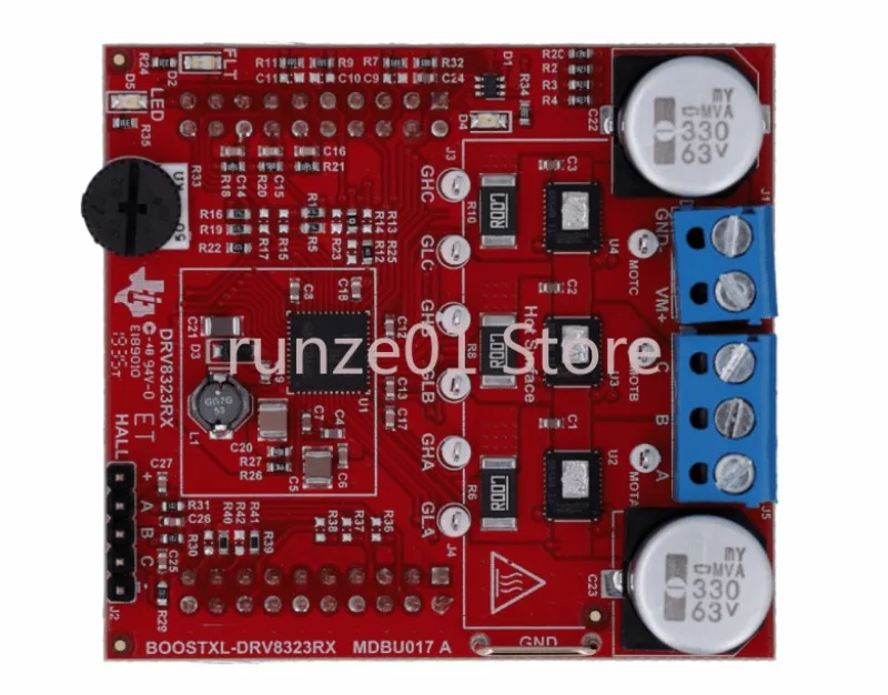 BOOSTXL-DRV8323RH Step-down shunt amplifier three-phase intelligent gate driver hardware interface