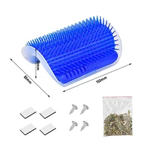  Cats Brush Corner Cat Massage Self Groomer Comb Brush Cat Rubs the Face with a Tickling Comb Cat Self Groomer Brush Accessories 