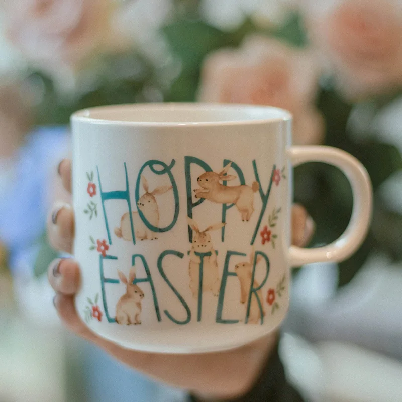 Ceramic Mug 500ml Bone China Mug With Lid Big Mug For Tea & Coffee