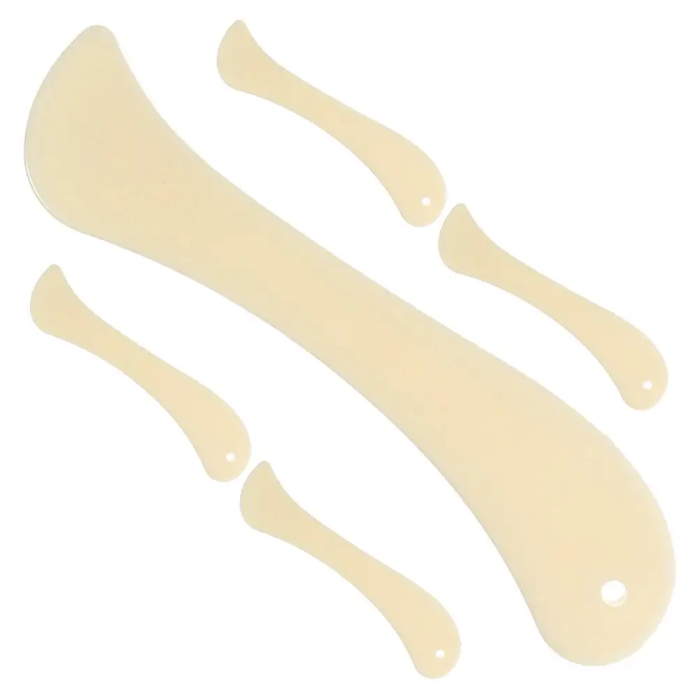 5pcs Plastic Bone Folder Folder Paper Creaser Tool for Crafting Knife Beige Folders Lightweight Design