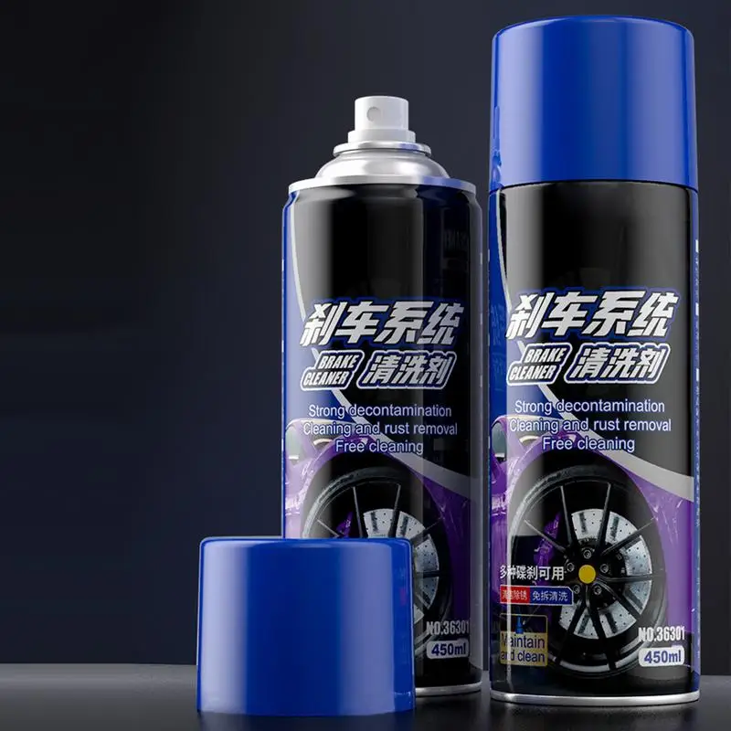 

Auto Brake Cleaner Powerful 450ml Auto Brake Disc Rust Removal Polishing Repair Fluid Wheel Abnormal Noise Cleaning Spray